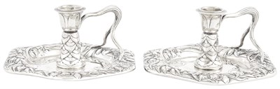 Lot 118 - Pair of American Art Nouveau Sterling Silver...