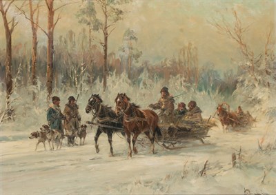 Lot 50 - Wladyslaw Chmielinski Polish, 1911-1979 Winter...