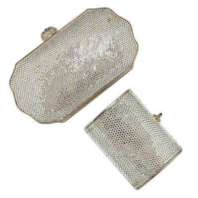 Lot 259 - Two Judith Leiber Rhinestone Minaudieres