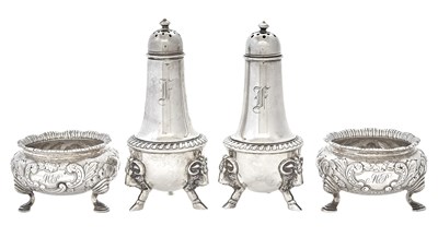 Lot 31 - Pair of American Coin Silver Open Salt Cellars...