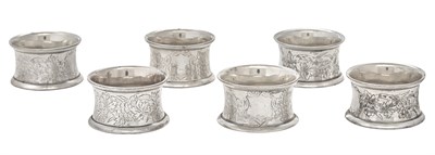 Lot 34 - Cased Set of Six Victorian Sterling Silver...