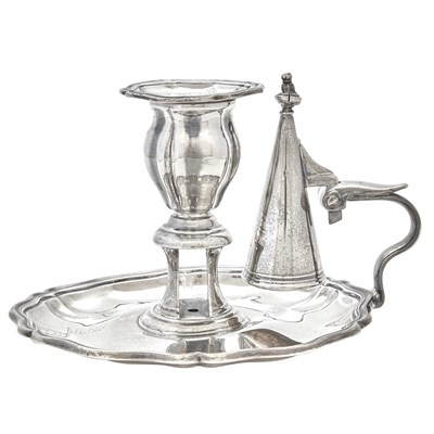 Lot 43 - Victorian Sterling Silver Chamberstick...