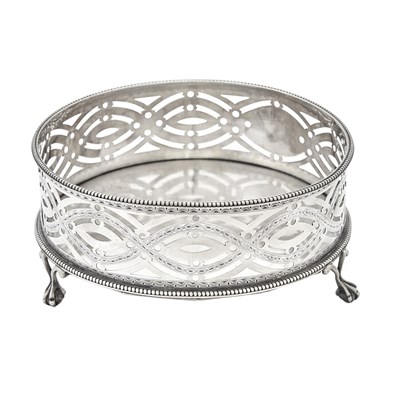 Lot 48 - George III Sterling Silver Stand/Wine Coaster...