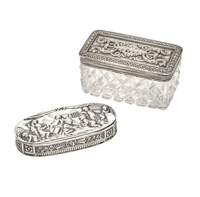 Lot 50 - George IV Sterling Silver-Gilt and Cut Glass...