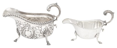 Lot 53 - George V Sterling Silver Sauceboat George...