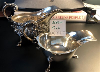 Lot 53 - George V Sterling Silver Sauceboat George...