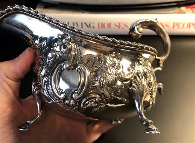 Lot 53 - George V Sterling Silver Sauceboat George...