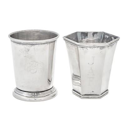 Lot 55 - Two Sterling Silver Julep Cups The first...