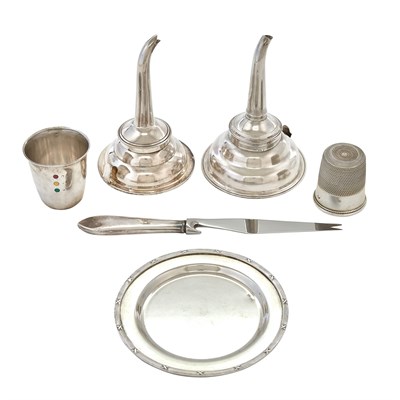 Lot 281 - Group of Silver Bar Articles Various makers...