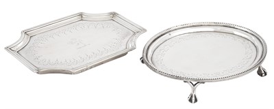 Lot 78 - Two George III Sterling Silver Teapot Stands...