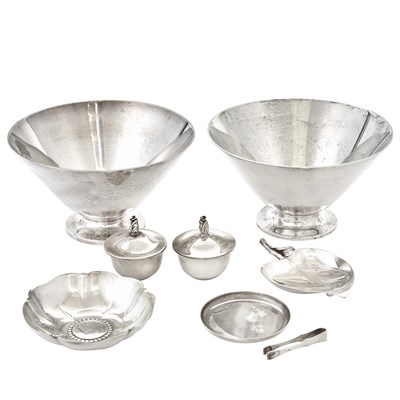Lot 80 - Group of Seven Tiffany & Co. Sterling Silver...
