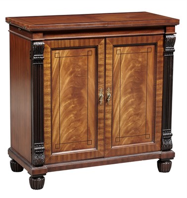 Lot 240 - Regency Style Inlaid Mahogany Side Cabinet by...