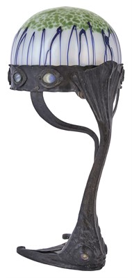 Lot 179 - Bohemian Art Nouveau Patinated Metal and Art...