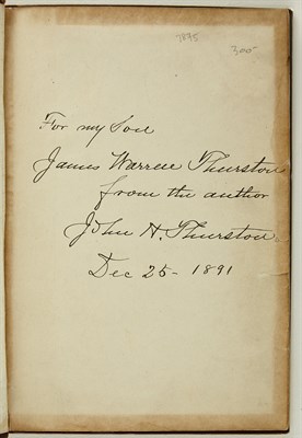 Lot 111 - [ILLINOIS] THURSON, JOHN H. Reminiscences,...