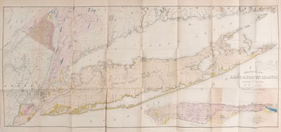 Lot 163 - [NEW YORK-MAP] MATHER, WILLIAM W. Geology of...