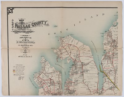 Lot 176 - [NEW YORK-NASSAU COUNTY MAP] Real Estate Map...