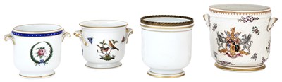 Lot 170 - Group of Four Continental Porcelain Cache Pots...