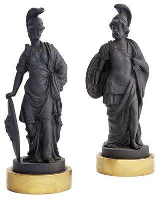 Lot 190 - Pair of Italian Gilt-Decorated Porcelain...