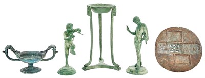 Lot 122 - Group of Four Bronze Articles Modern After the...