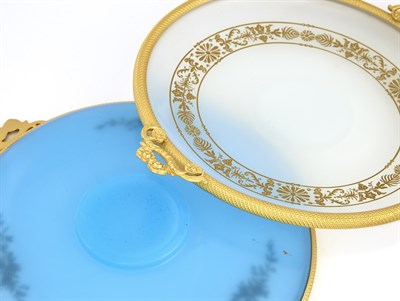 Lot 99 - Two Continental Gilt-Metal Mounted Opaline...