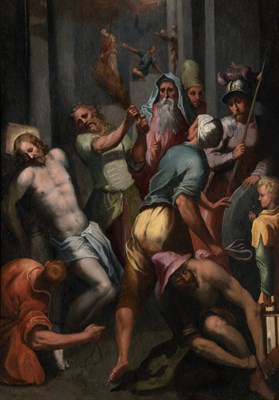 Lot 3 - School of Hendrick Goltzius The Flagellation...