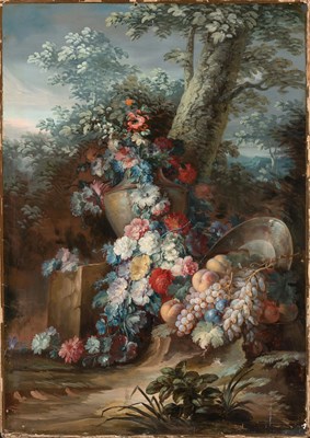 Lot 7 - Follower of Jan van Os Floral Still Life Oil...