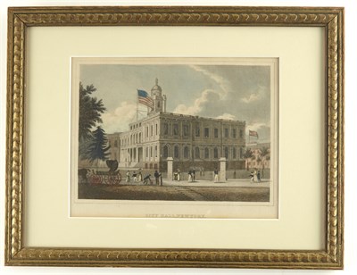 Lot 174 - [NEW YORK-PRINTS] Group of framed 19th century...