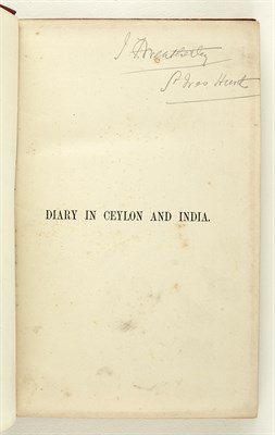 Lot 58 - [CEYLON and INDIA] [MONTAGU, EDWARD GEORGE...