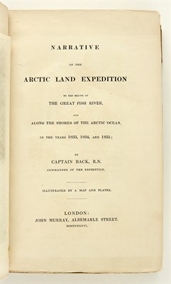 Lot 29 - [ARCTIC] BACK, GEORGE, Sir. Narrative of the...