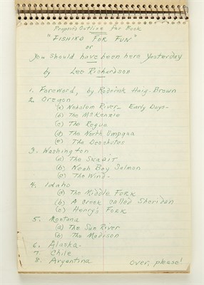 Lot 22 - [ANGLING] RICHARDSON, LEE. Seven Lee...
