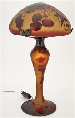 Lot 181 - D'Argental Art Nouveau Wrought Iron and Cameo...
