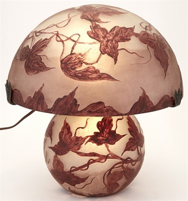 Lot 184 - Legras Enameled Glass Table Lamp Circa 1920...