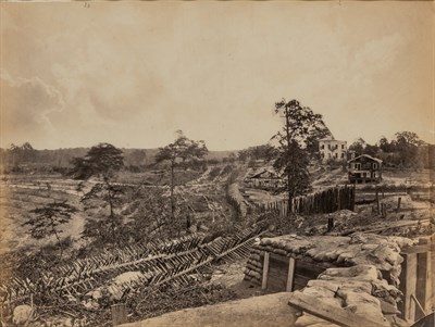 Lot 2 - BARNARD, GEORGE (1819-1902) [Rebel defenses in...