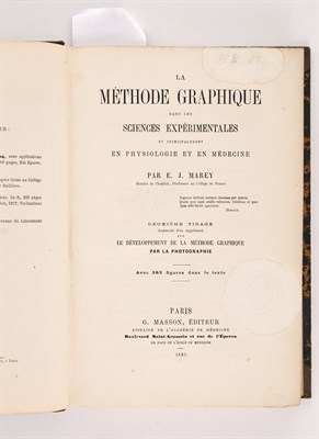 Lot 29 - MAREY, ETIENNE JULES. La Méthode graphique...
