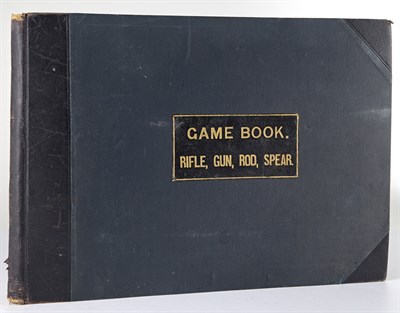 Lot 110 - [HUNTING] PINCKNEY, J.R.H. [Game Book. Rifle,...