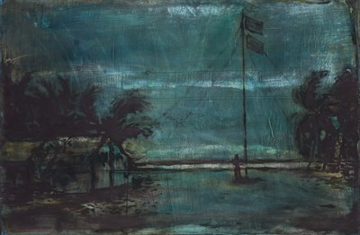 Lot 28 - Susan Hall American, b. 1943 Encampment, 1986...