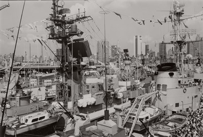 Lot 106 - PAPAGEORGE, TOD (b. 1940). New York Pier, July...