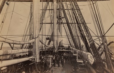 Lot 30 - MOORE, HENRY P. (1835-1911) Deck of USS Wabash...
