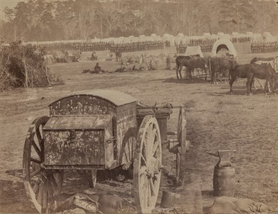 Lot 38 - WOOD and GIBSON Inspection of Union Troops at...