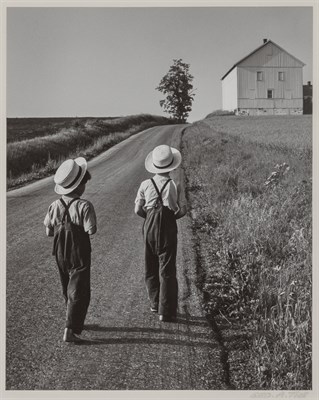 Lot 128 - TICE, GEORGE A. (b. 1938) Two Amish Boys,...