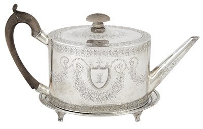 Lot 149 - George III Sterling Silver Teapot and Stand...