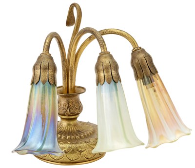 Lot 193 - Tiffany Studios Gilt-Bronze and Favrile Glass...
