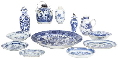 Lot 224 - Group of Chinese Blue and White Porcelain...