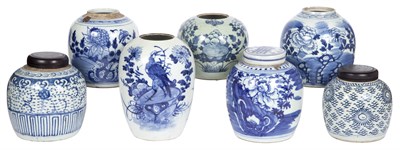 Lot 251 - Group of Seven Chinese Blue and White...