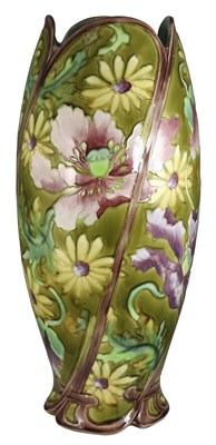 Lot 91 - Pair of Longchamp Terre De Fer Pottery Vases...