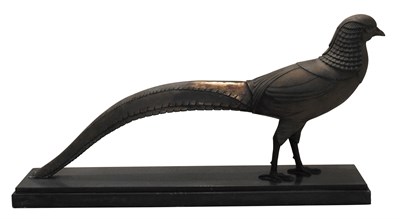 Lot 94 - Patinated Metal Figure of a Pheasant After D....