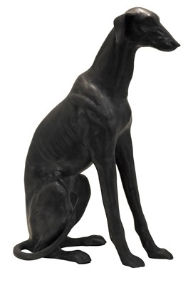 Lot 95 - Art Deco Style Patinated Metal Figure of a...