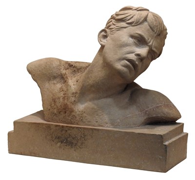 Lot 104 - Terracotta Bust of a Man After D.H. Chiparus...