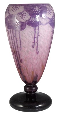 Lot 136 - Le Verre Francais Acid-Etched Cameo Glass Vase...