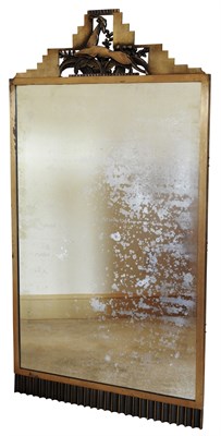 Lot 119 - Art Deco Style Bronze Mirror With a...